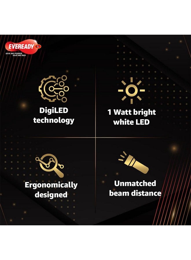 Eveready Eveready DL63 Non- Rechageable Torch (Silver) - Image 5