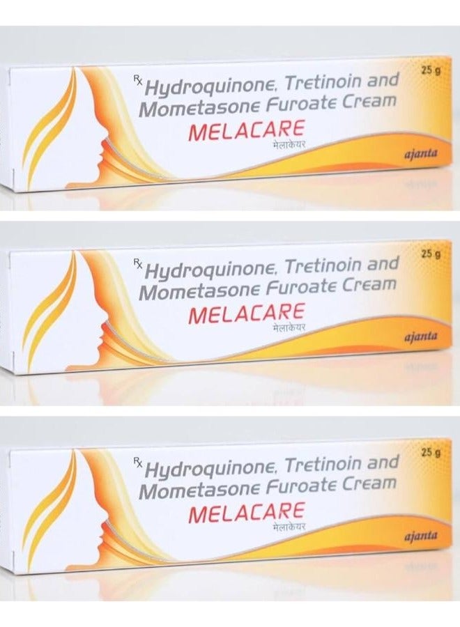 Ajanta Melacare Cream For Face Melasma hyperp igmentation Dark spots Skin Wrinkles 25g 3 pcs - Image 1