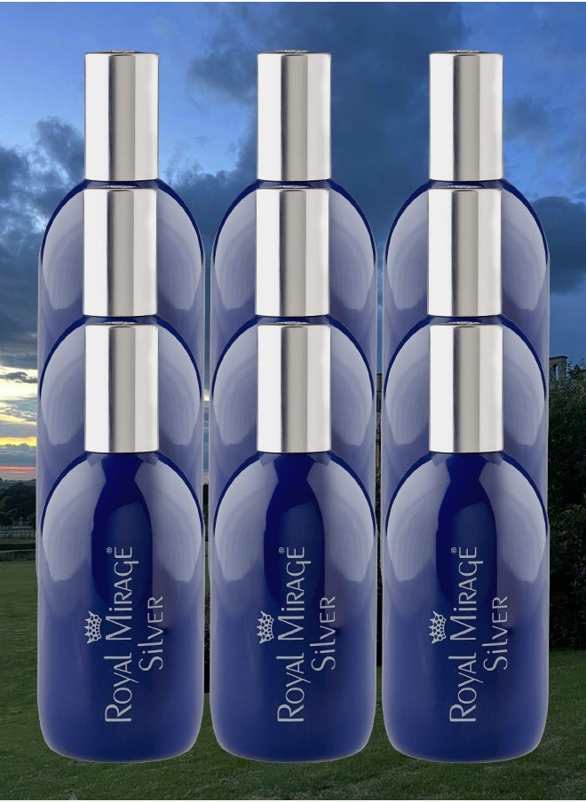 ROYAL MIRAGE 9 Pieces Royal Mirage Silver Perfume For Unisex 120ml EDC  - Image 1