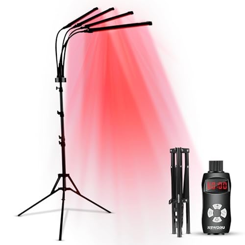 NEWDRU RadianceTherm Pro Red Light Therapy Panel – 80 Beads | Pain Relief, Anti-Aging, Skin Glow, Timer Control | Full Body Red & Infrared Light | Muscle Recovery Therapy Device - Image 1