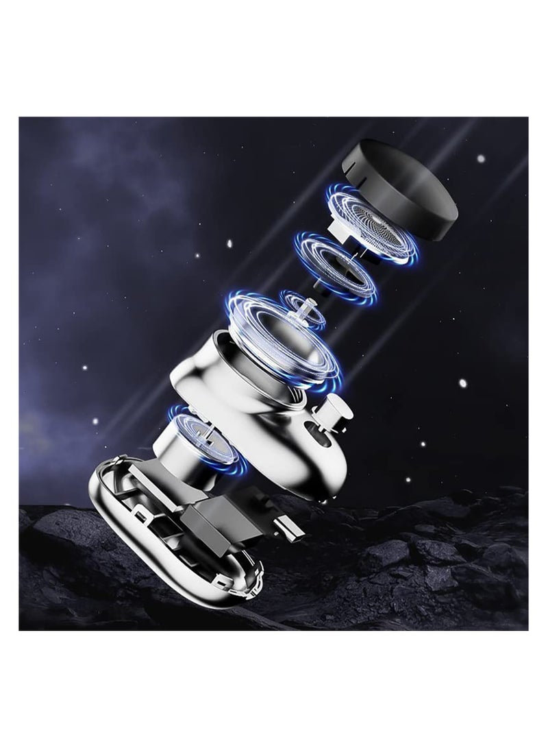 SYOSI Portable Electric Shaver, Electric Razor for Men, Mini-Shave,Pocket Size Portable Shaver,Beard Trimmer for Men, Hair Clippers & Hair Trimmer,Wet and Dry Mens Razor for Home,Car,Travel  - Image 2