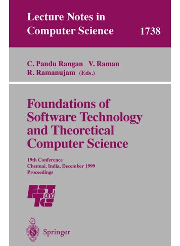 Foundations of Software Technology and Theoretical Computer Science: 19th Conference, Chennai, India, December 13-15, 1999 Proceedings - pzsku/ZA64659803A4D03BE2C5CZ/45/1749041677/0a053c11-5770-4246-9418-4c98823c08b6