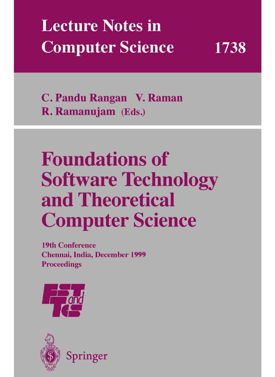 Foundations of Software Technology and Theoretical Computer Science: 19th Conference, Chennai, India, December 13-15, 1999 Proceedings 