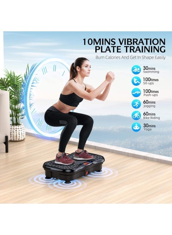 ZAMFA Whole Body Vibration Exercise Machine with Remote Control & Resistance Bands – Home Fitness Platform for Weight Loss, Muscle Toning & Full Body Workout - Image 3