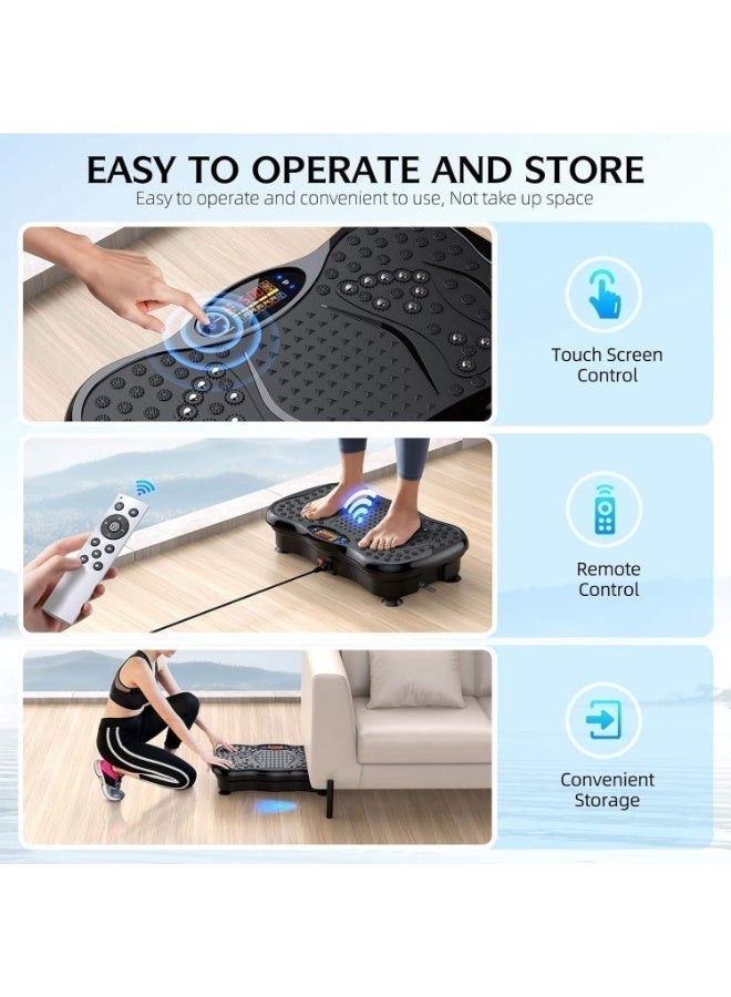 ZAMFA Whole Body Vibration Exercise Machine with Remote Control & Resistance Bands – Home Fitness Platform for Weight Loss, Muscle Toning & Full Body Workout - Image 5
