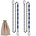 Dakzhou 2 Stainless Steel Chains 84 Swing Chains Heavy Duty Swing Hardware4 Quick Connection Buckles Indoor and Outdoor Playground Swings hammocks sandbags 1000 lb Capacity Blue - Image 2