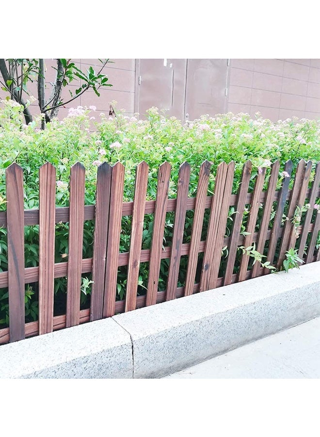 LINGWEI Wooden Garden Fence Decorative Panels Versatile Outdoor Fence Flexible Border & Animal Barrier - Image 1