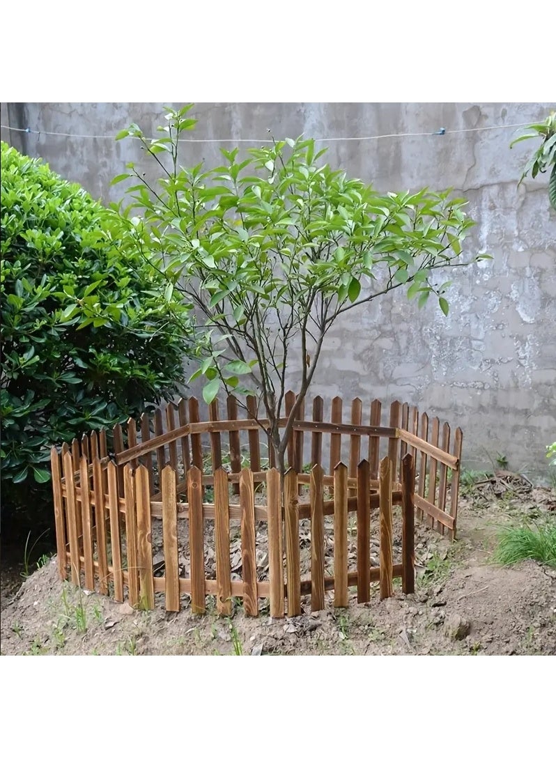 LINGWEI Wooden Garden Fence Decorative Panels Versatile Outdoor Fence Flexible Border & Animal Barrier - Image 4