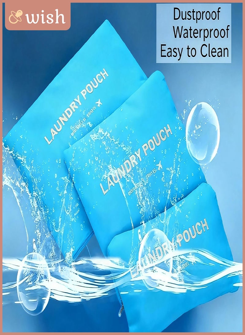 Wish 6-Piece Travel Luggage Organizer Set, Waterproof Packing Cubes and Laundry Bags, Travel Accessories - Image 4