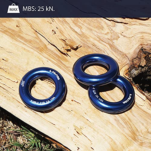 Fusion Climb Small 2-Inch Blue Aluminum O-Ring - Blue - Image 5