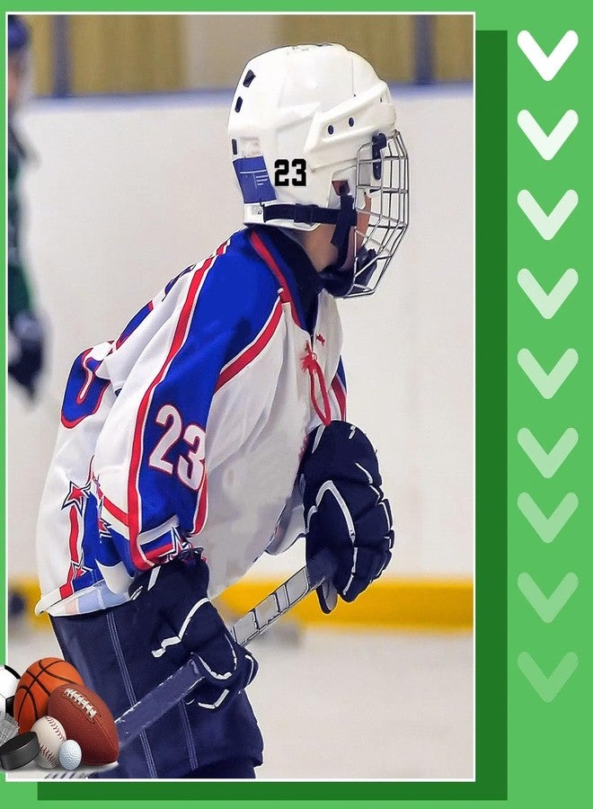 Epakh 102 Pcs Sports Helmet Numbers Sticker 1.25 Inch Vinyl Helmet Numbers Decals Self Adhesive Hockey Stickers for Baseball, Hockey, Football, Lacrosse, Batting(Black) - Image 5
