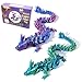PETBSNVB 2PCS 12 3D Printed Dragon 3D Animals 3D Fidget Toy Autism Toys 3D Dragon 3D Printing Dragon for Home Office Decor Executive Desk Toys - Image 4