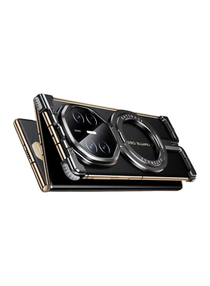 general Compatible Huawei Mate XT Ultimate Design Bumper Case with Stand 360° Rotatable Magnetic Stand Case, Mate XT Minimalist Phone Case, Frameless Metal Case - Image 1