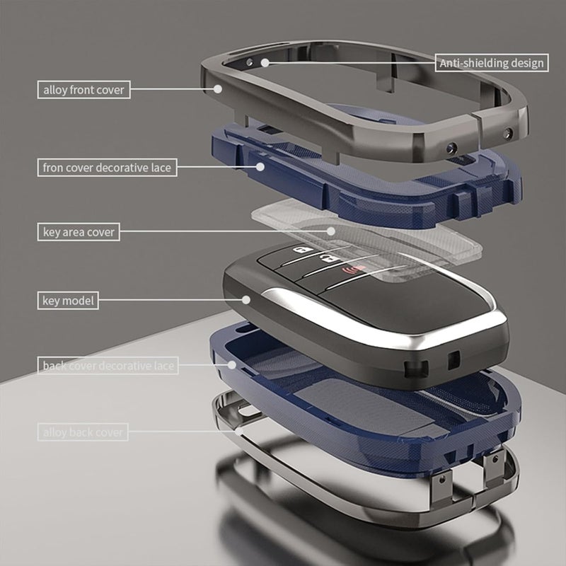 RYE Toyota Key Fob Cover - TPU+Zinc Alloy Case - Image 3