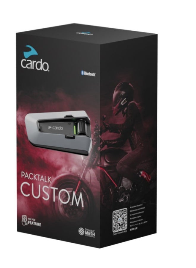 Cardo PackTalk Custom-Helmet Intercom Single Pack - Image 1