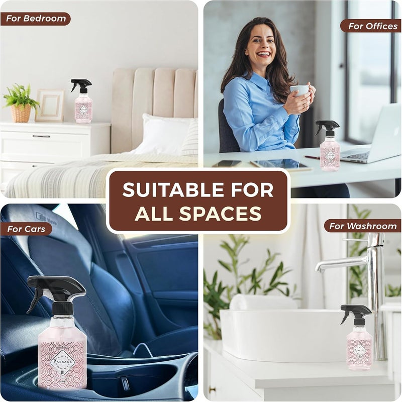 PASSAGE معطر جو III، 400 مل - كاسيس، توبيروز وصندل مزيل الروائح | معطر جو طويل الأمد للمنزل والمكتب | مثالي لأي غرفة وأي موسم | آمن على الأقمشة والأسطح - Image 4