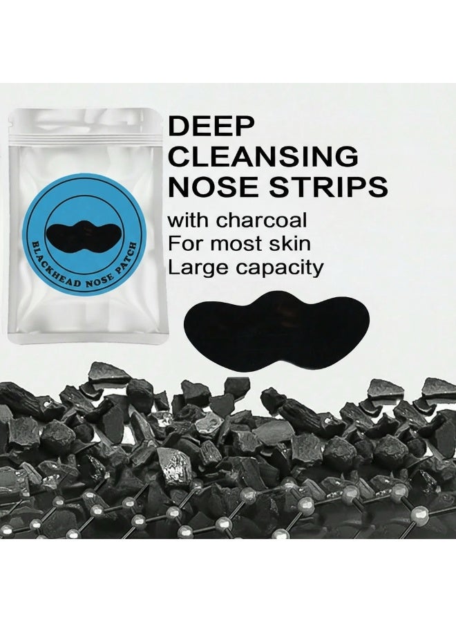 Blackhead Removal Nose Strips With Natural Bamboo Charcoal – Deep Pore Cleansing & Clear Skin – 100 Pieces Pack - Image 2