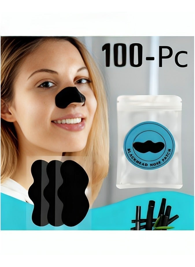 Blackhead Removal Nose Strips With Natural Bamboo Charcoal – Deep Pore Cleansing & Clear Skin – 100 Pieces Pack - Image 1