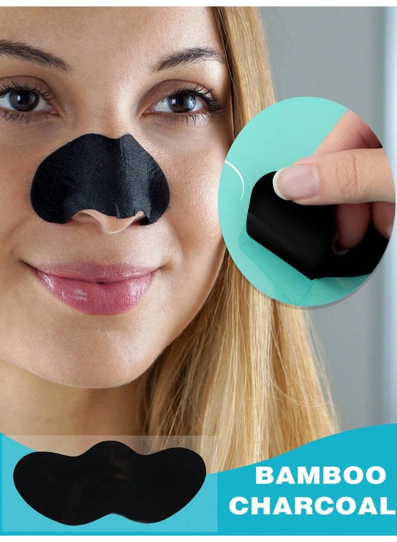Blackhead Removal Nose Strips With Natural Bamboo Charcoal – Deep Pore Cleansing & Clear Skin – 100 Pieces Pack - Image 4
