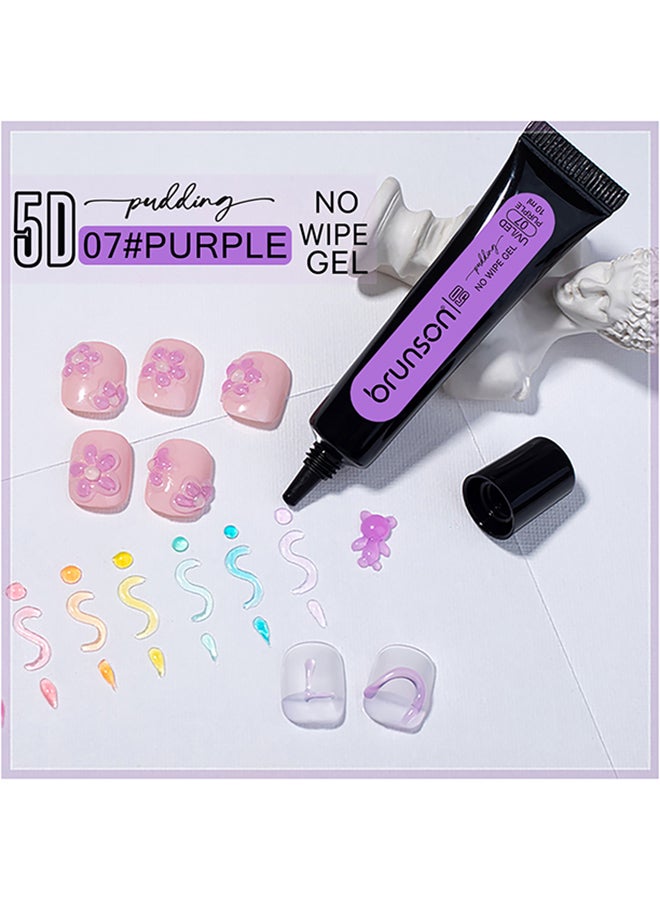 brunson 5D Solid Pudding Gel Nail Polish Candy Varnish Manicure Soak Off 10 ml, B5DG07 - Image 3