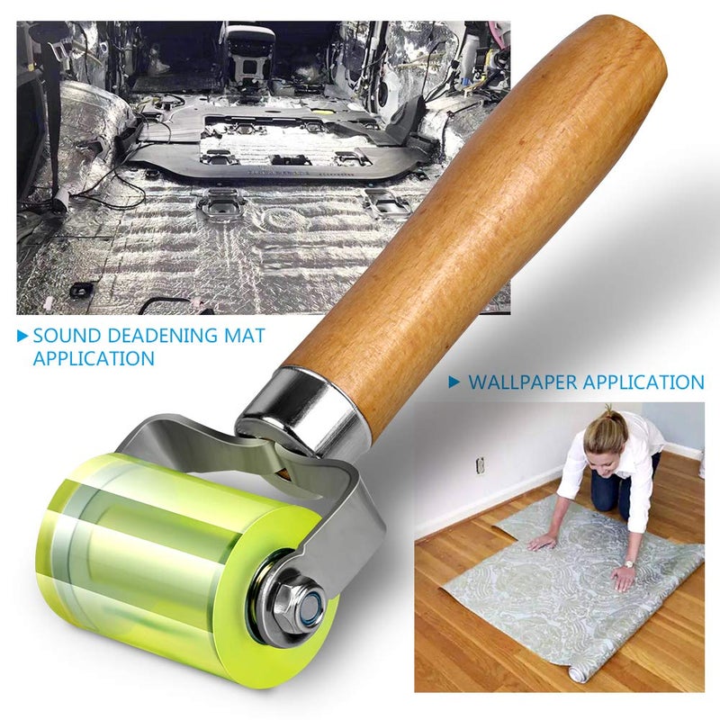 LUMITECO Bearings Equipped Automotive Car Audio Sound Deadening Application Wheel Roller, Heat Abatement Mat Wallpaper Application PU Smoothing Tool Seam Roller - Image 5