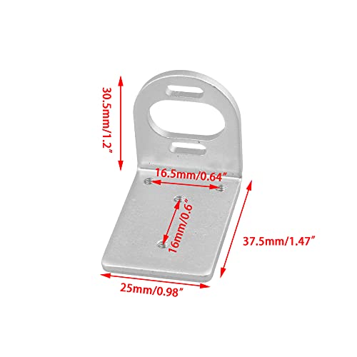 BQLZR RC Motor Base Metal Motor Mounting Holder Seat Base Silver Aluminum Alloy A580051 L Shape 380 390 Motor Adjustable Bracket Seat Holder for A959 A969 A979 k929 RC1:18 Model Car - Image 2