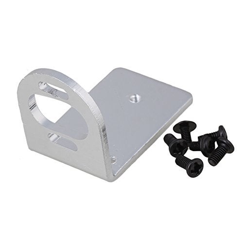 BQLZR RC Motor Base Metal Motor Mounting Holder Seat Base Silver Aluminum Alloy A580051 L Shape 380 390 Motor Adjustable Bracket Seat Holder for A959 A969 A979 k929 RC1:18 Model Car - Image 1