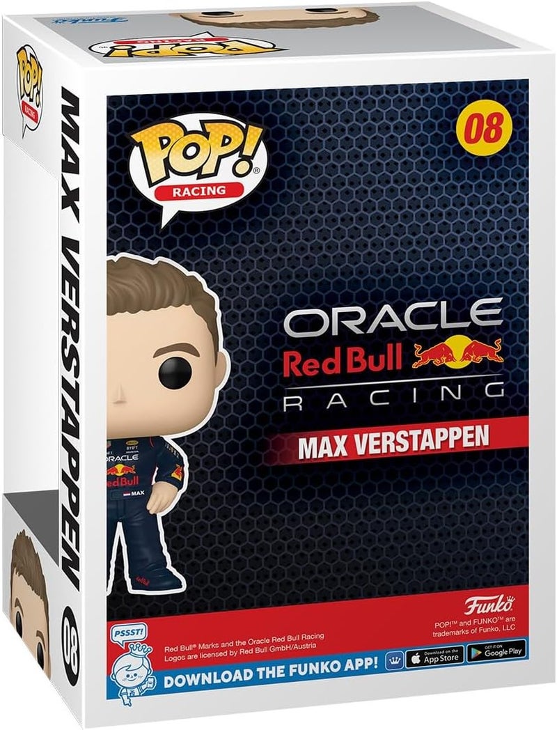Funko تمثال فينيل ماكس فيرستابن من فنكو بوب! ريسينغ مع خوذة - مجموعة ريد بول ريسينغ - Image 3