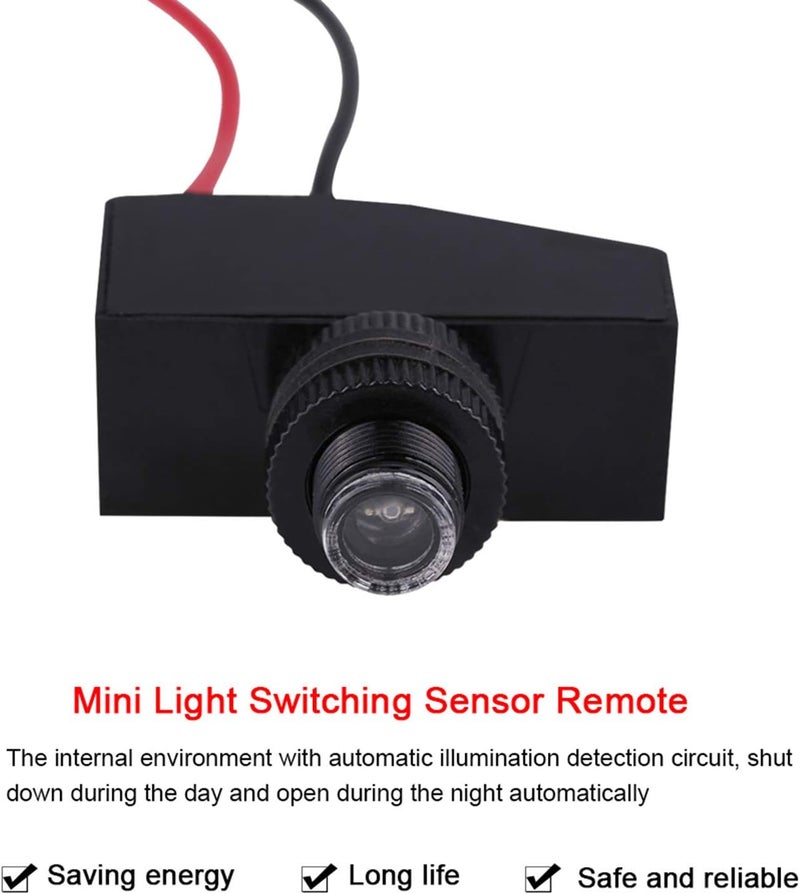 klarako Photocell Switch Mini Light Switch Sensor, Remote Switch Sensor Dimmer Switch Low Voltage Photocell Switch Remote Switch Sensor - Image 3