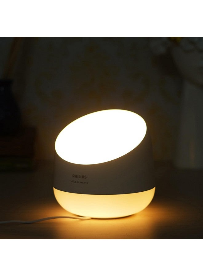 Philips Plastic 9W Wi-Fi Smart LED Table Lamp with Music Sync, Voice Control & Dimmable Feature|Color Changing Bedside Lamp for Decoration|Alexa & Google Assistant Compatible|Multicolor (Squire) - Image 1