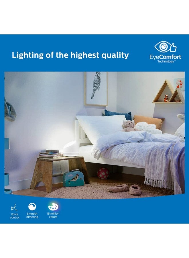 Philips Plastic 9W Wi-Fi Smart LED Table Lamp with Music Sync, Voice Control & Dimmable Feature|Color Changing Bedside Lamp for Decoration|Alexa & Google Assistant Compatible|Multicolor (Squire) - Image 3