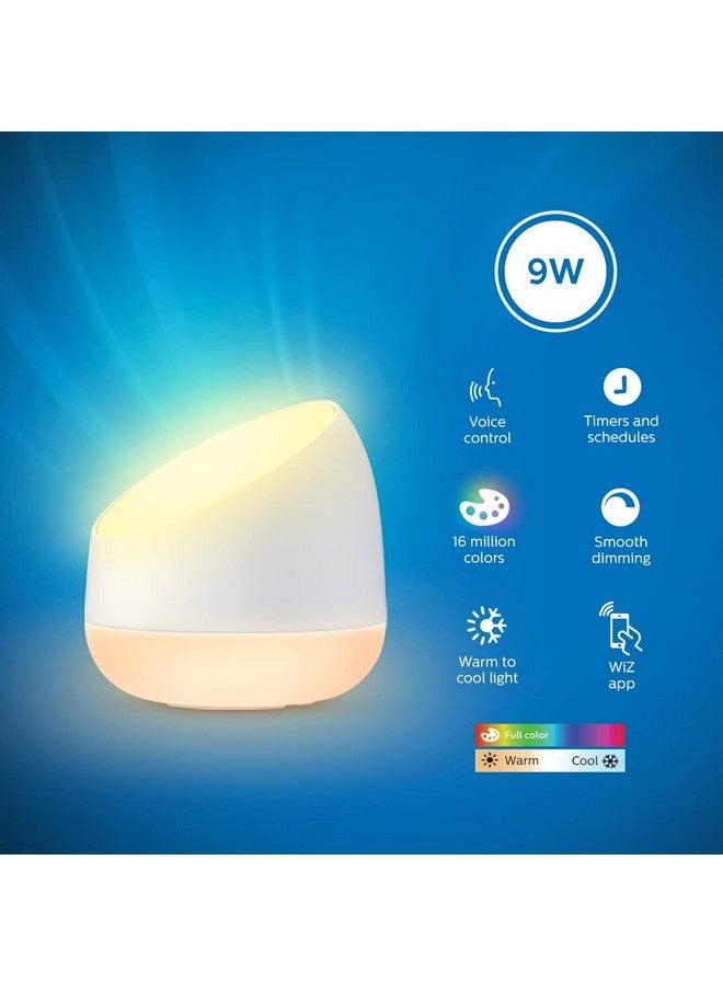 Philips Plastic 9W Wi-Fi Smart LED Table Lamp with Music Sync, Voice Control & Dimmable Feature|Color Changing Bedside Lamp for Decoration|Alexa & Google Assistant Compatible|Multicolor (Squire) - Image 2