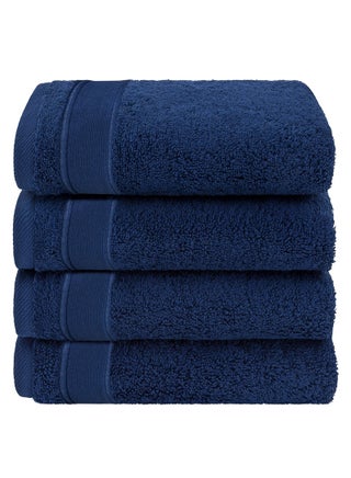 Luxury Set Of 4 Hand Towels 35cm X 70cm, Ultra Thick Premium Cotton Super Soft & Highly Absorbent Towels for Bathroom, Shower, Home, Luxury Hotel & Spa Quality Towels (Navy Blue) - pzsku/ZA647A536A92F20D2B64AZ/45/_/1736418830/dd9ddfa0-1740-47f6-8fd7-587c90608732