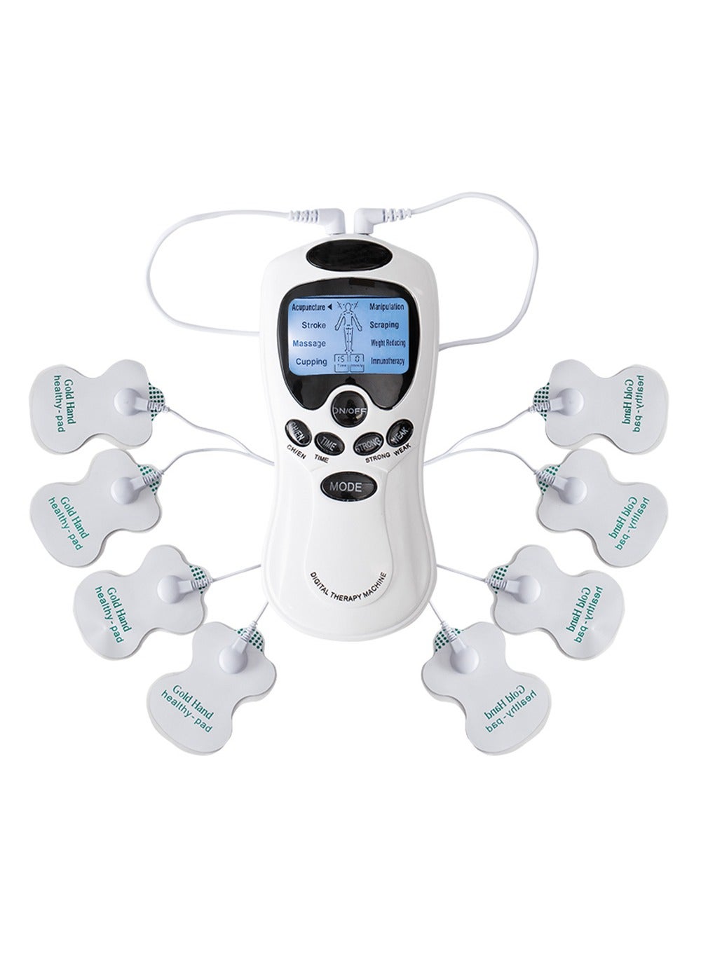 Temse Machine Generic Electric Massage Instrument EMS Tense Machine Pulse Massager ...
