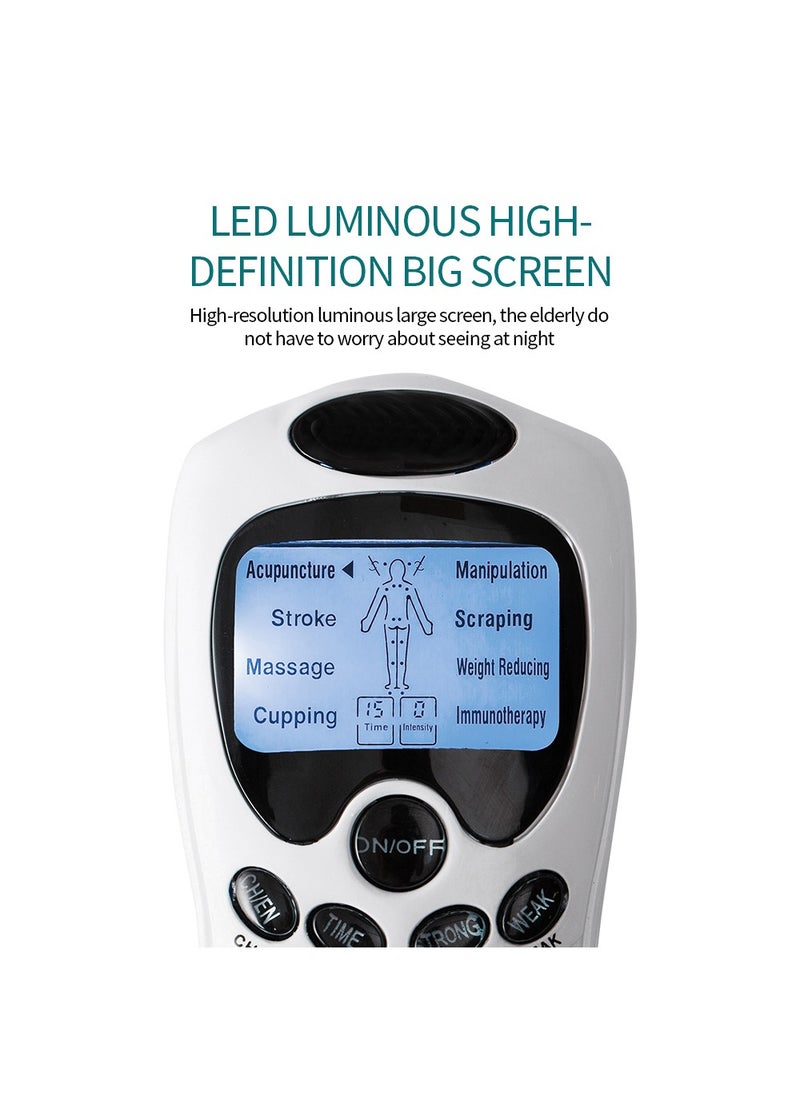 Generic Electric Massage Instrument EMS Tense Machine Pulse Massager Tens Acupuncture Electrical Muscle Stimulator for Neck Back Body  - Image 5