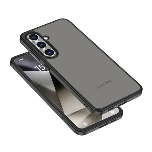 DailyObjects Case for Samsung Galaxy S25 Plus, Black Frosted Slim Shockproof Back Cover - Image 4
