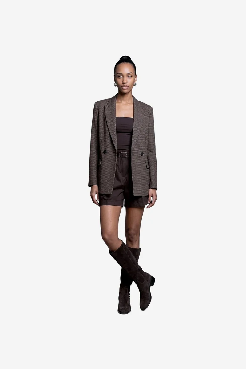 Dilvin Walnut Brown DILVIN Women's Jacket for Women | Best Price UAE