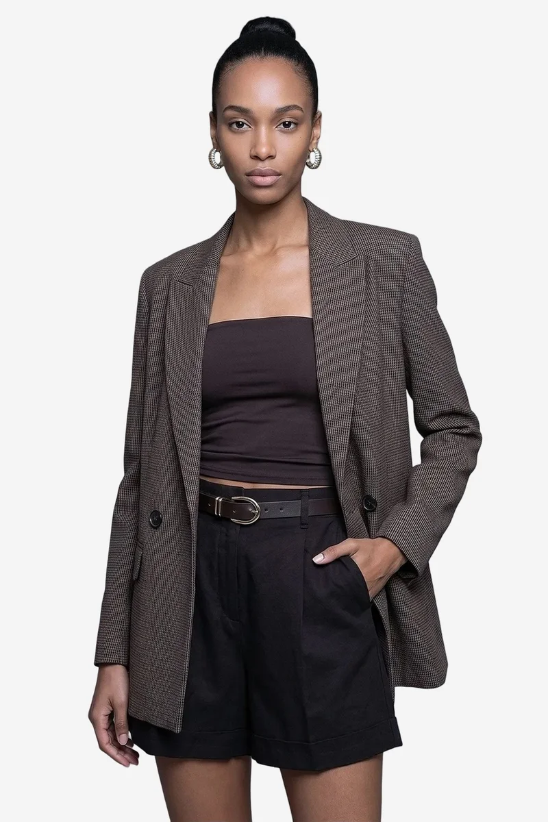 Dilvin Walnut Brown DILVIN Women's Jacket for Women | Best Price UAE
