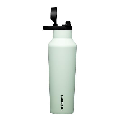 Corkcicle Classic Sport Canteen Insulated Stainless Steel Water Bottle Compact TravelFriendly Durable Dishwasher Safe BPA Free NonSlip Silicone Base 20 oz Sage Mist - Image 3