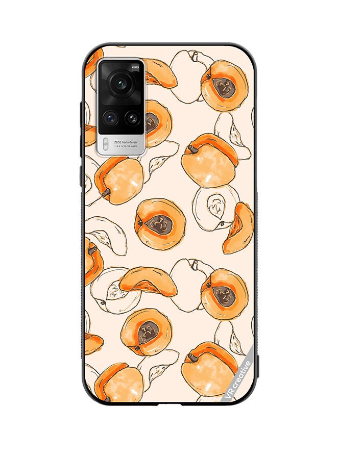 VR CREATIVE Protective Case Cover For Vivo X60 Pro Appricot Design Multicolour - Image 1