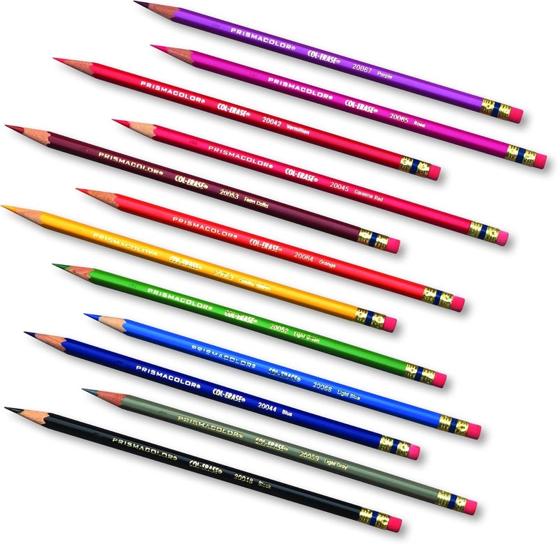 Prismacolor أقلام ملونة قابلة للمسح من كول-إيراس، تلوين للبالغين، 12 قطعة - Image 4