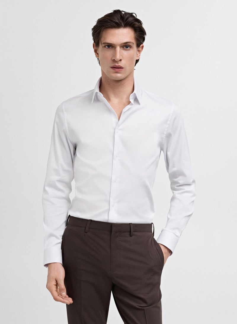 Mango Man Emotion Long Sleeve Regular Fit Shirt  - Image 1