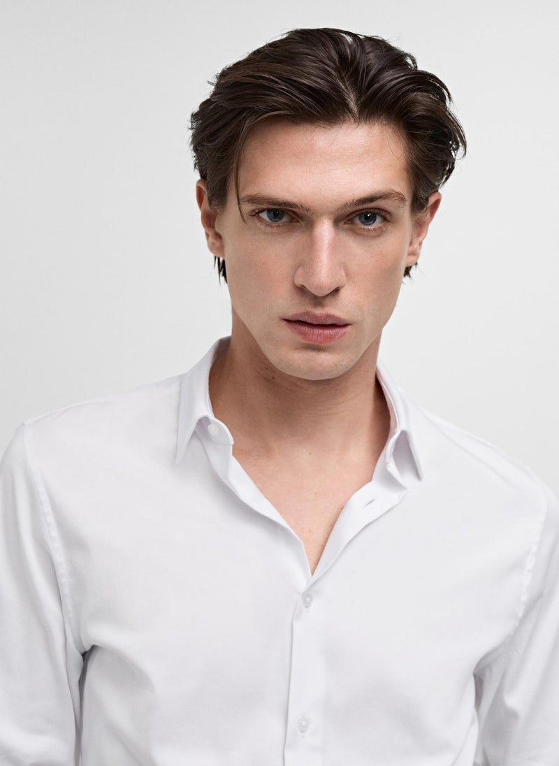Mango Man Emotion Long Sleeve Regular Fit Shirt  - Image 4