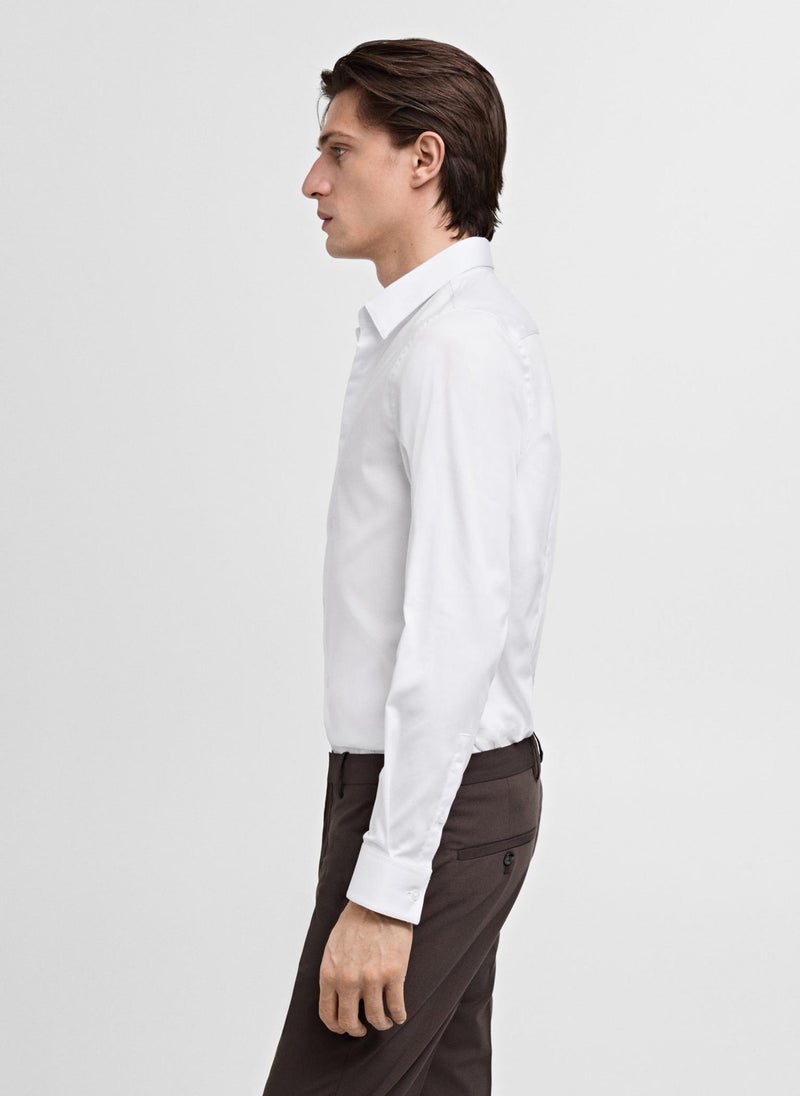 Mango Man Emotion Long Sleeve Regular Fit Shirt  - Image 3