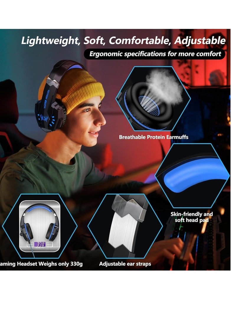 Generic - Kotin Each Gaming Headset- Compatible with laptop, PC, Mobile and tablet- Gold plated 3.5mm|4-pin plug-G9000 - Image 1