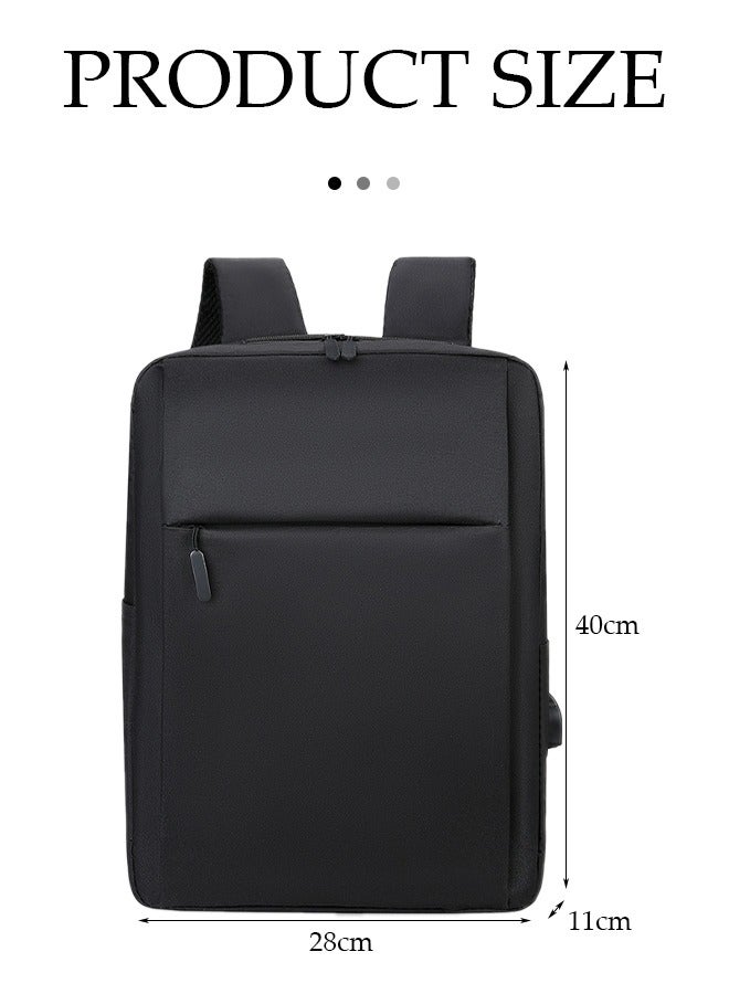 DUNISO Travel Laptop Backpack，Portable Business Bag，Water Resistant Durable，With USB charging port and Multiple Spacious Compartments, for 15.6 inch Laptops，for Work, Outdoor, Travel, Camping - Image 2