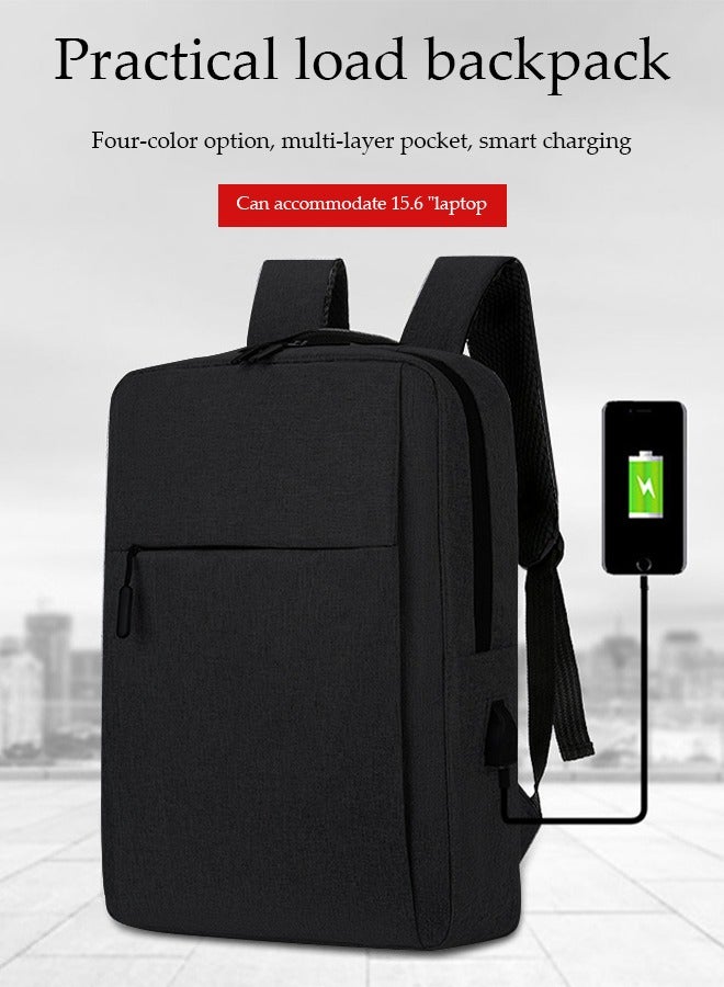 DUNISO Travel Laptop Backpack，Portable Business Bag，Water Resistant Durable，With USB charging port and Multiple Spacious Compartments, for 15.6 inch Laptops，for Work, Outdoor, Travel, Camping - Image 3