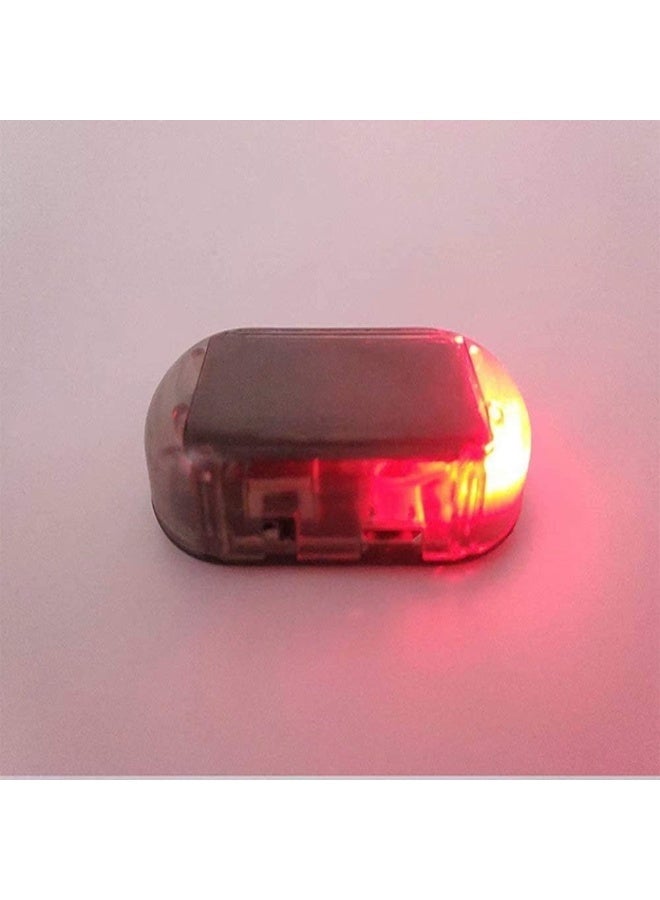 Generic 2pcs Car Solar Power Simulated Dummy Alarm Warning Theft LED Flashing Security Light Lamp (Blue + Red)  - Image 5