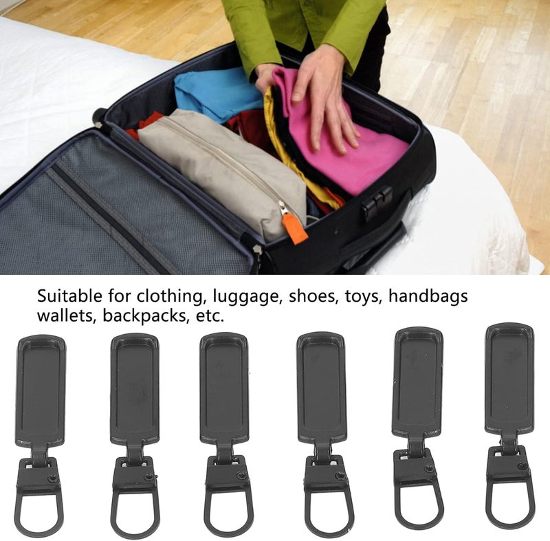 Elegant multi-option build HERCHR Zipper Pull Replacement, 6Pcs Detachable Metal Zipper Pull Small Hole Zipper Pulls Tags for Clothing Jackets Boots Suitcase Luggage(Black) Mountain region eligible ship Non sticky surface Tiered purchase options Long use oriented quality Bug proof seal Gulf standard sizing alternatives Well-engineered versatile build All budget friendly options Wet anti slip Popular trusted craftsmanship Classic modern blend design Stable base Extra part combo compatible Remote area delivery All-round unified build Labor saving optimized design Reliable local delivery service Low maintenance KSA local stock Spec upgraded improved quality Wide usage compatibility Varied size selections Gulf market trial optimized design Global upgraded economical craftsmanship - Image 2