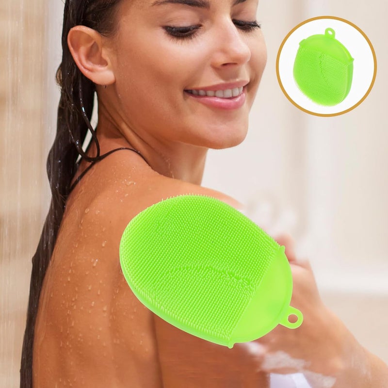 Healifty 3pcs Spa Massage Exfoliating Glove Body Brush Bath Shower Glove Body Scrub Glove - Image 4